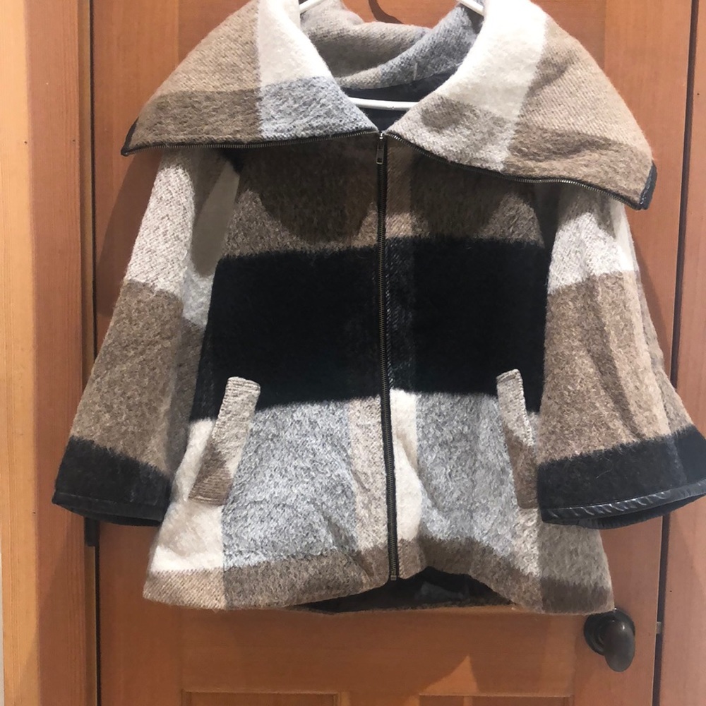 Nine West oversized poncho coat